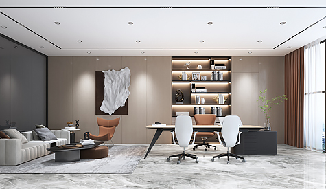 广州凌绝顶智能装备办公室装修设计